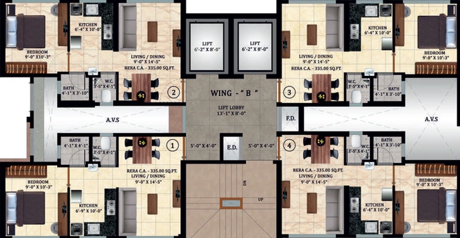 Floor Plan of Harshail Hornbill in Malad West, Mumbai - Image 44004