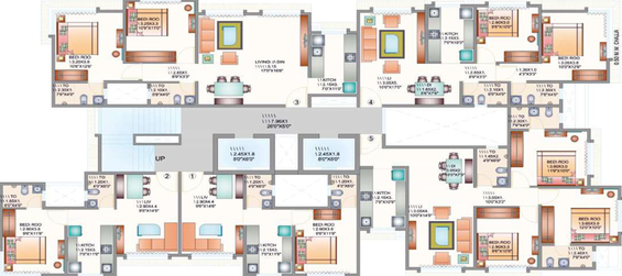 Floor Plan of Shree Raj Laxmi in Borivali West, Mumbai - Image 44075