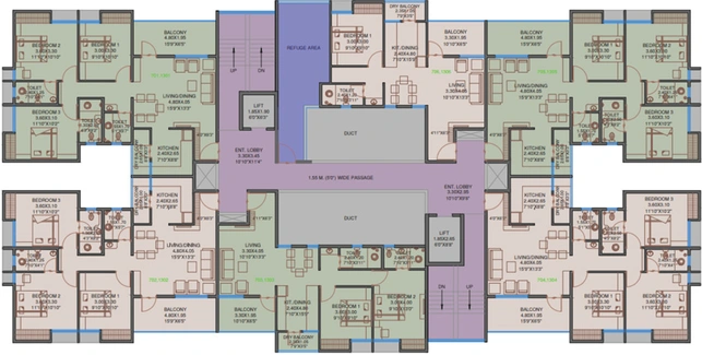 Floor Plan of Sai Avishkar in Dhayari, Pune - Image 15664