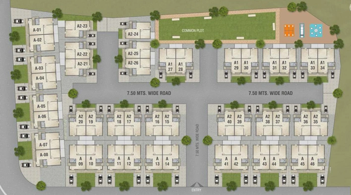 Master Plan of Ratnam Palm Leaf in Makarpura, Vadodara - Image 90027
