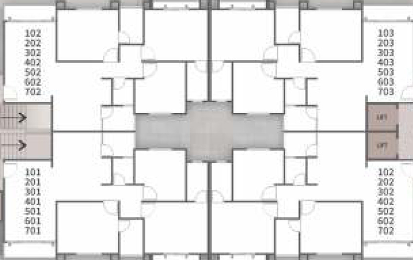 Floor Plan of Radhe Ratnam in Waghodia Road, Vadodara - Image 103240