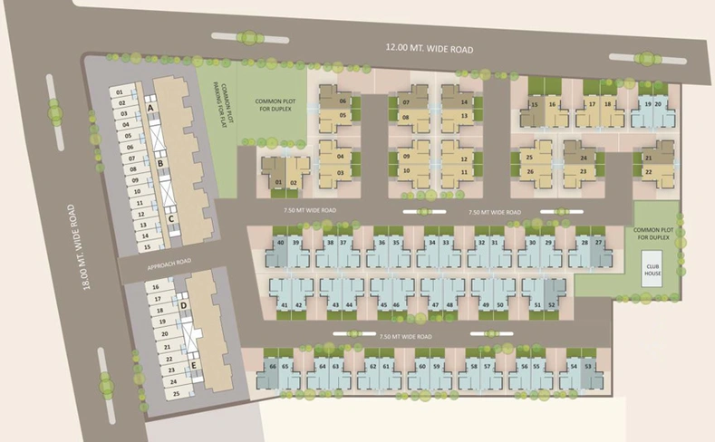 Master Plan of Ratnam Lifestyle in Waghodia Road, Vadodara - Image 103248