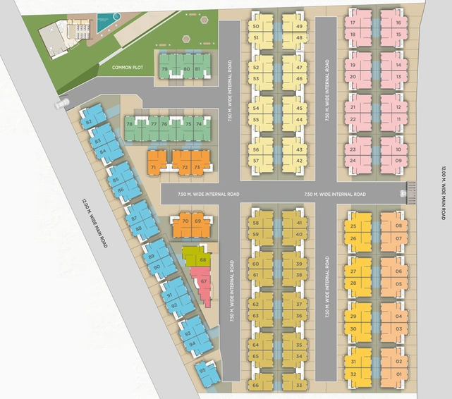 Master Plan of Darshanam Vananta in Bhayli Road, Vadodara - Image 86642