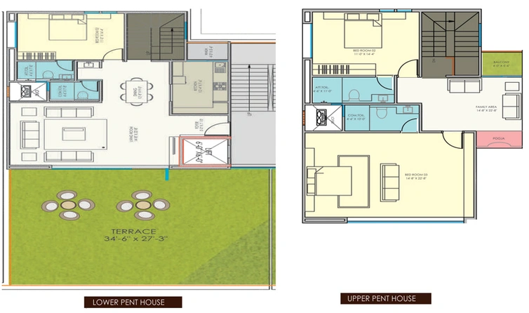 4 BHK Penthouse in Shree Balaji Wind in Bapunagar, Vadodara - Image 483922