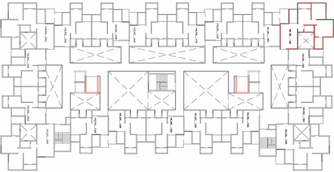 Floor Plan of Atul Pari Tower in Dhayari, Pune - Image 26505