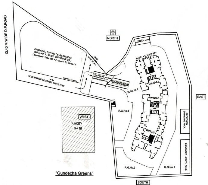 Master Plan of Gundecha Greens in Kandivali East, Mumbai - Image 44360