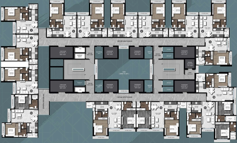 Floor Plan of Roswalt Zaiden in Jogeshwari West, Mumbai - Image 44568