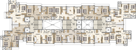 Floor Plan of Shreejee Mrugarchana in Mulund West, Mumbai - Image 44623