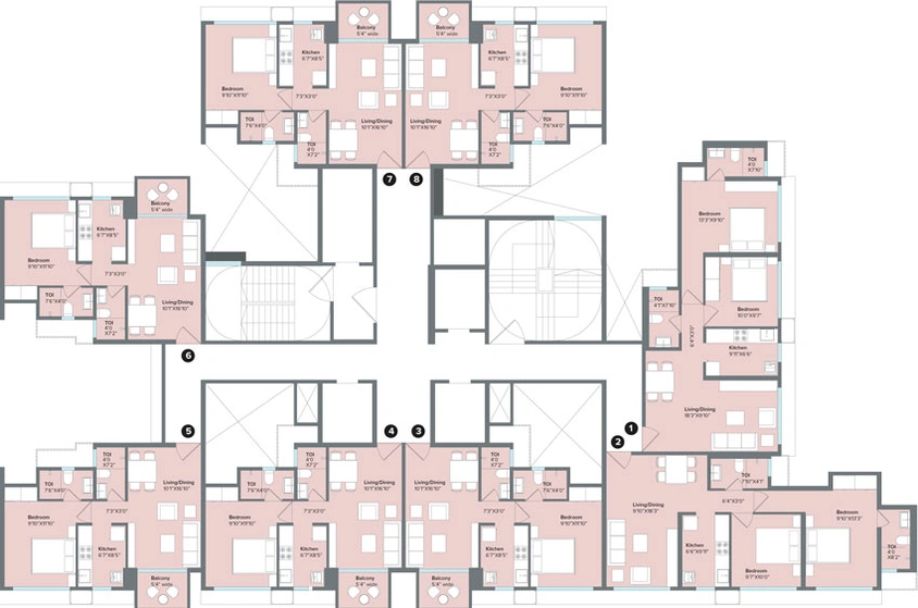 Floor Plan of Marathon Nexzone in Panvel, Navi Mumbai - Image 37531