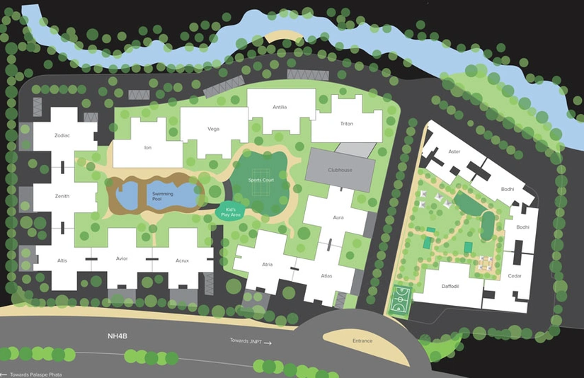 Master Plan of Marathon Nexzone in Panvel, Navi Mumbai - Image 37532