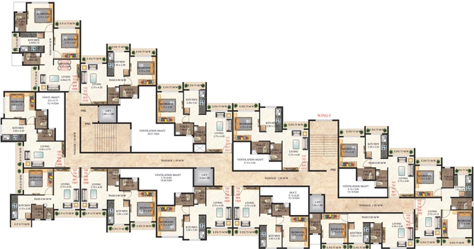 Floor Plan of Satyam Sheela in Badlapur East, Thane - Image 27624