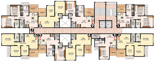 Floor Plan of Shreeji Iconic in Badlapur East, Thane - Image 27673