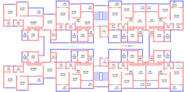 Floor Plan of Sukhwani Hermosa Casa in Mundhwa, Pune - Image 27442