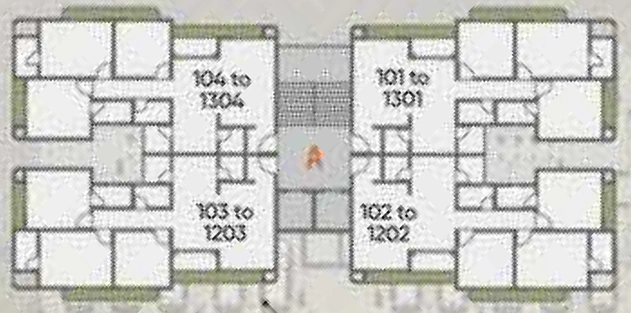 Floor Plan of Ratnam Parkview in Bhayli Road, Vadodara - Image 42510