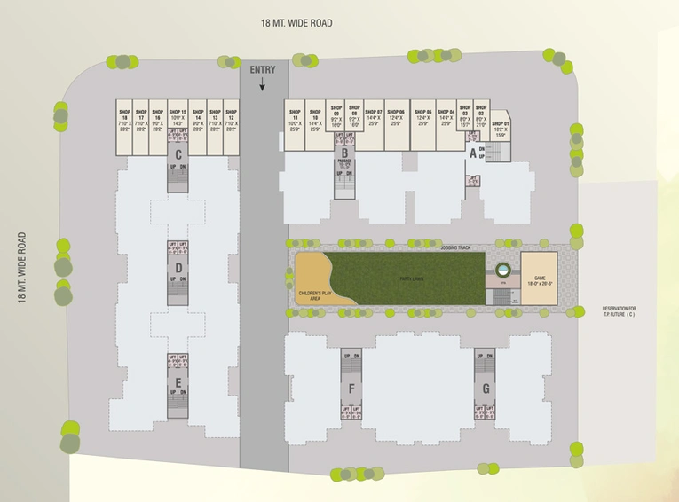 Master Plan of Samruddhi Skyrise 1 in Kalali, Vadodara - Image 42581