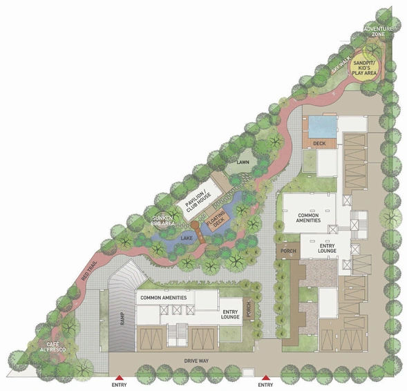 Master Plan of Ravi Desai Avant in Bodakdev, Ahmedabad - Image 119343