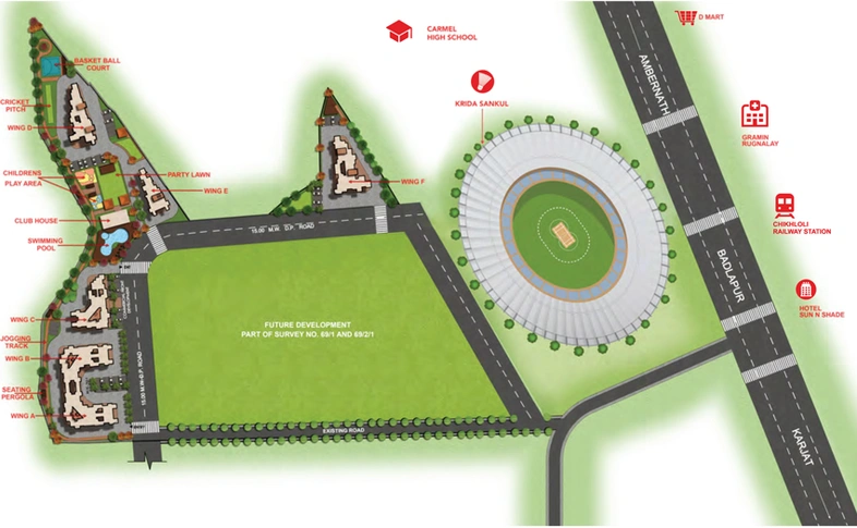 Master Plan of Kendale Emeralds in Badlapur East, Thane - Image 27742
