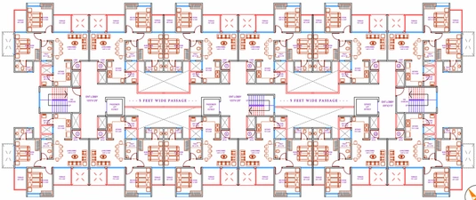 Floor Plan of Dynamic Imperia Plus in Pisoli, Pune - Image 15577
