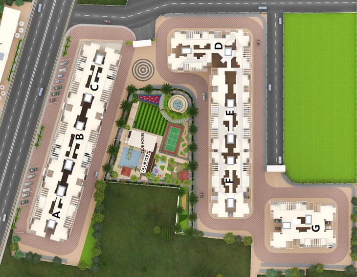 Master Plan of Vedant Kingston Aura in Handewadi, Pune - Image 16004