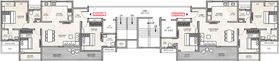 Floor Plan of Millennium Emirus in Wakad, Pune - Image 27254