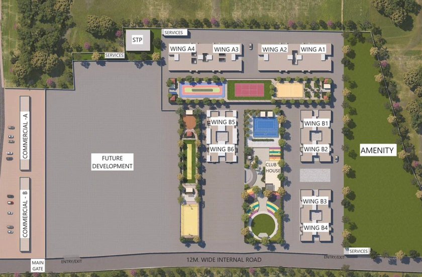 Master Plan of Majestique Rhythm County in Handewadi, Pune - Image 16049