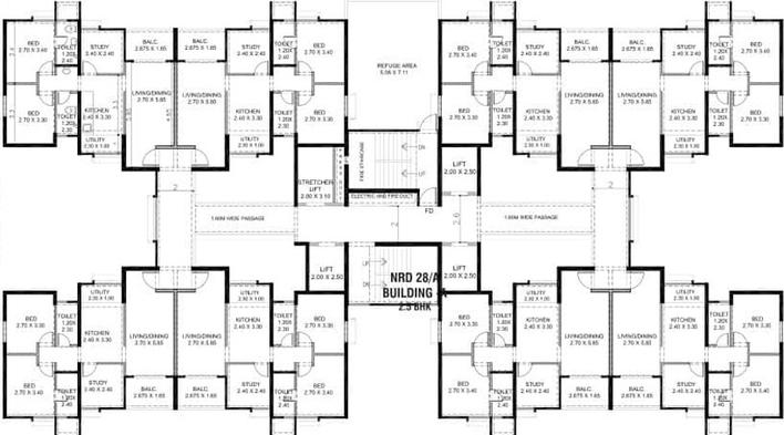 Floor Plan of Nanded City Kalashree in Dhayari, Pune - Image 27227