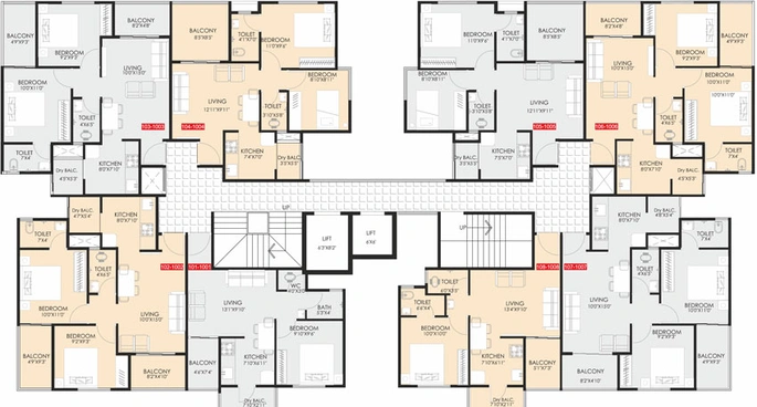 Floor Plan of Nexus Shree Residency in Chikhali, Pune - Image 27495