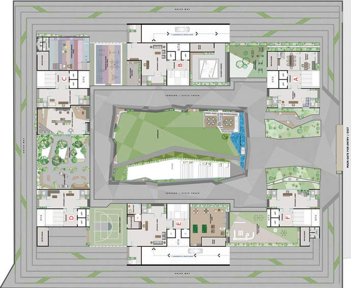 Master Plan of Rajhans Corazo in Vesu, Surat - Image 103162