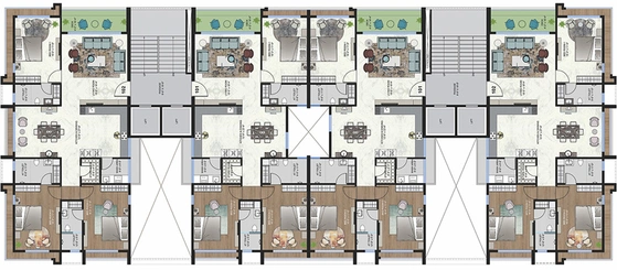 Floor Plan of Rajhans Zorista in Vesu, Surat - Image 123707