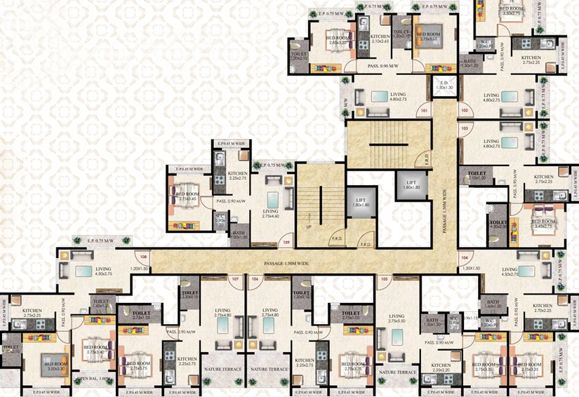 Floor Plan of Shree Sai Paradise in Badlapur East, Thane - Image 122842