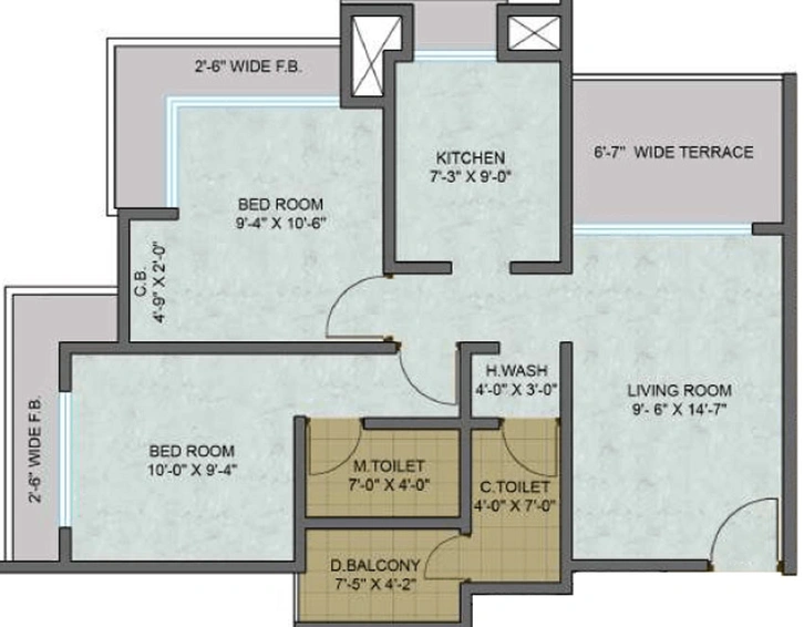 2 BHK Flat in Aryan One in Badlapur East, Thane - Image 454620