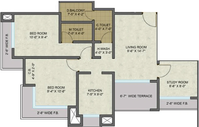 5 BHK Flat in Aryan One in Badlapur East, Thane - Image 454622