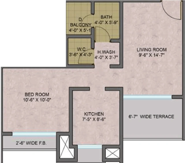 1 BHK Flat in Aryan One in Badlapur East, Thane - Image 454619