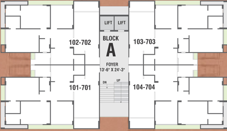 Floor Plan of Rashmi Antelia in Nana Chiloda, Ahmedabad - Image 33566