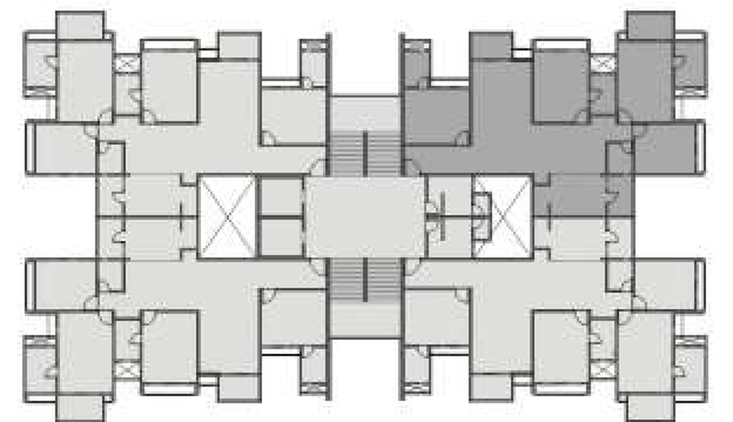 Floor Plan of Swagat Agacia in Sargasan, Gandhinagar - Image 31763