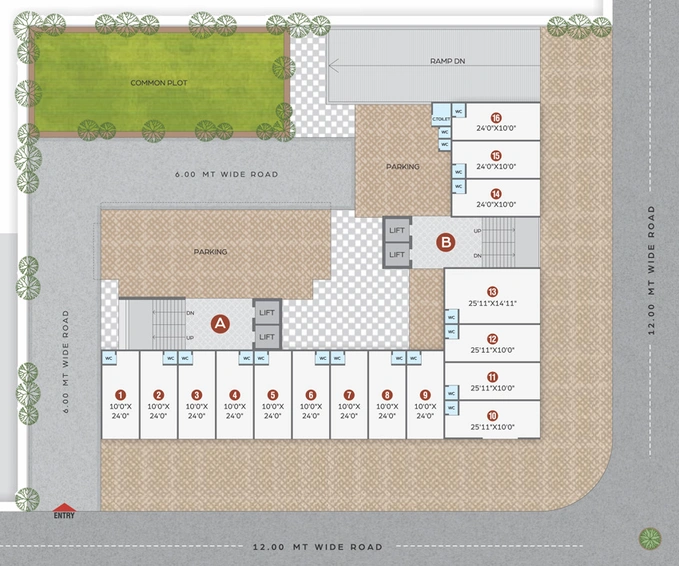 Master Plan of Shubh City Heights in Sargasan, Gandhinagar - Image 31902