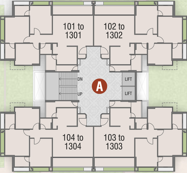 Floor Plan of Pramukh Omkar Rivanta in Randesan, Gandhinagar - Image 32005