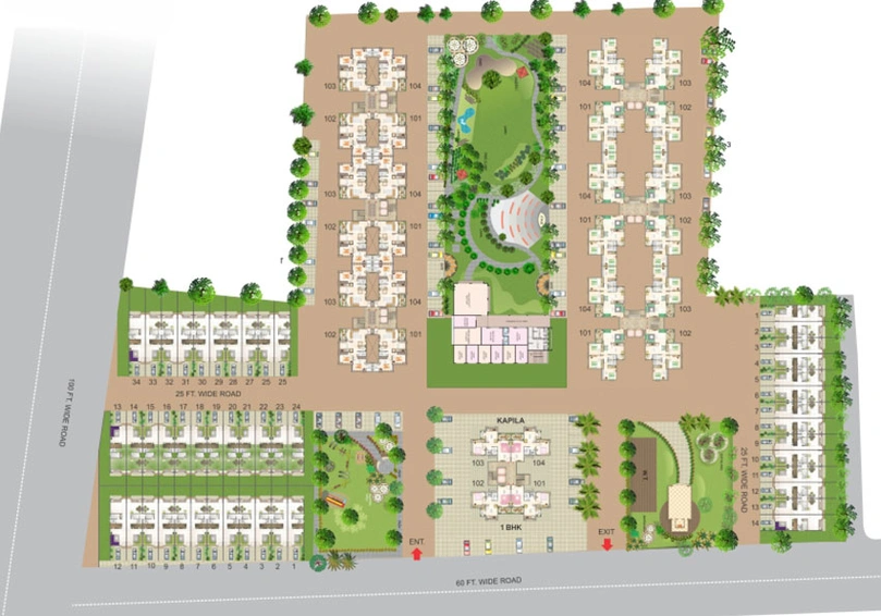 Master Plan of Shree Gajanan Park in Nashik Road, Nashik - Image 16420