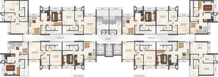 Floor Plan of Chirag Cascade Avenue in Ghodbunder Road, Thane - Image 28419