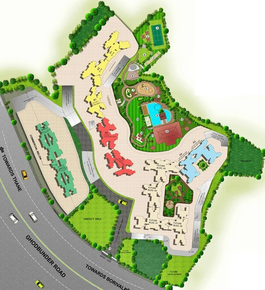 Master Plan of Puranik Rumah Bali in Ghodbunder Road, Thane - Image 122071