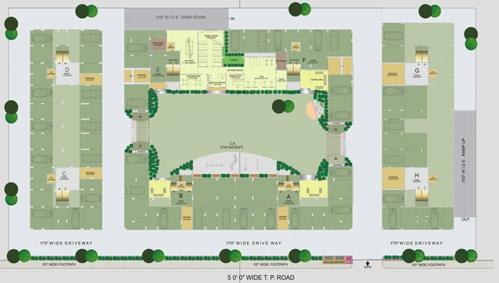 Master Plan of Swati Residency 5 in Chandkheda, Ahmedabad - Image 33575