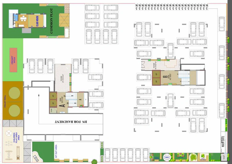 Master Plan of Sakar Heights in Vaishnodevi Circle, Ahmedabad - Image 33667