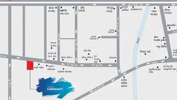 Location of Kavish Riviera Karnavati - Image 33716