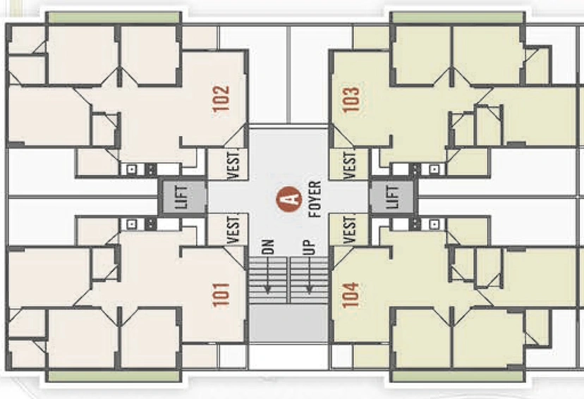 Floor Plan of Avis Pearl 167 in Shilaj, Ahmedabad - Image 33851