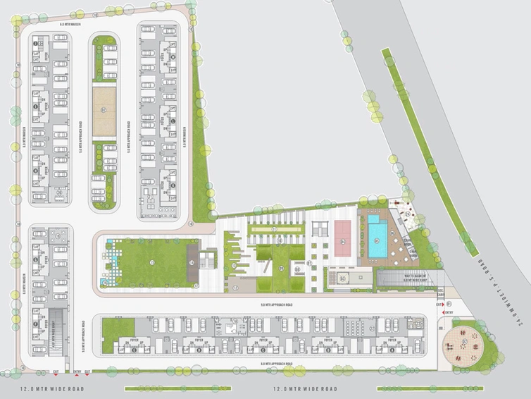 Master Plan of Avirat Silver Luxuria in Jagatpur, Ahmedabad - Image 34010