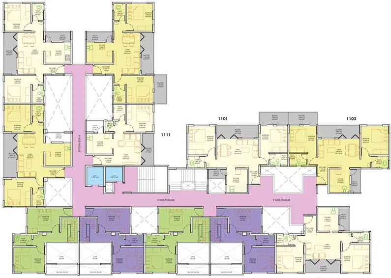 Floor Plan of Anshul Arnav Dopioo in Handewadi, Pune - Image 15909