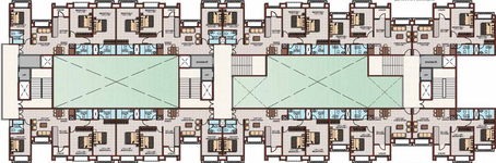 Floor Plan of Beacon Empress City in Ganesh Peth, Nagpur - Image 12959