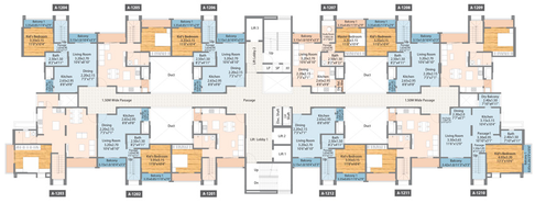 Floor Plan of Gera Planet Of Joy in Wagholi, Pune - Image 15873