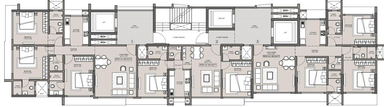 Floor Plan of Shreejee Passcode Paradise in Mulund West, Mumbai - Image 44786