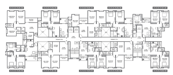 Floor Plan of Gada Anutham in Hadapsar, Pune - Image 15817